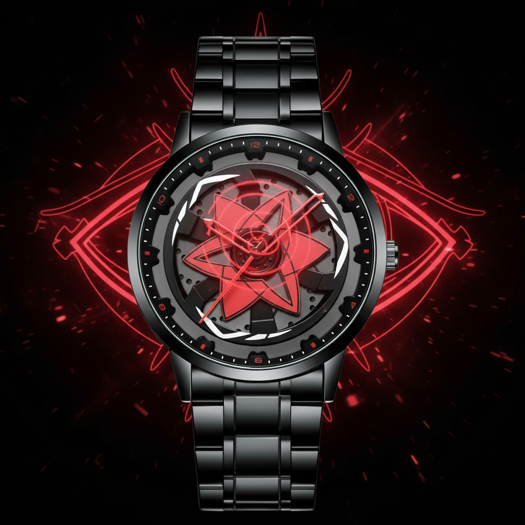 Creative Waterproof Rotating Hub Watch, Fashionable 3D Hollow Design