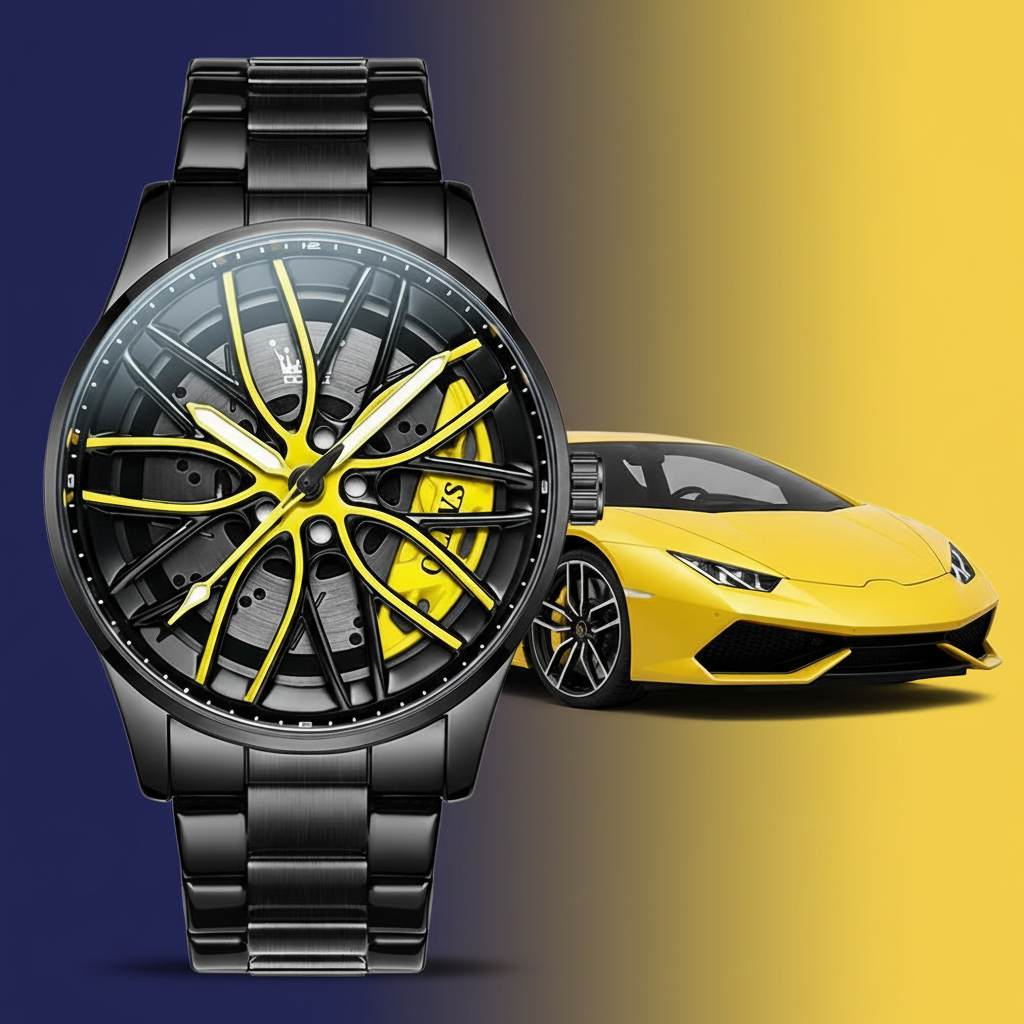 Men's Fashion Hollowed-out Luminous Waterproof Quartz Watch