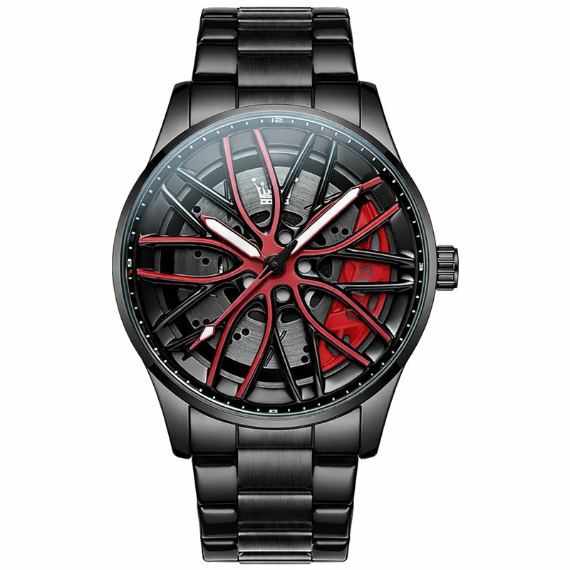 Men's Fashion Hollowed-out Luminous Waterproof Quartz Watch