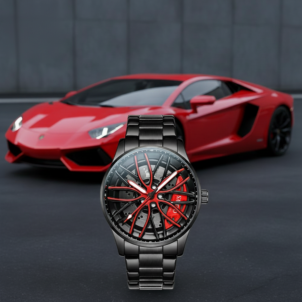 Men's Fashion Hollowed-out Luminous Waterproof Quartz Watch